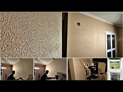 Видео: Структурная краска, как вариант бюджетного декора для ваших стен!