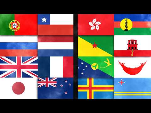 Видео: Хронология, Флаги всех зависимых территорий