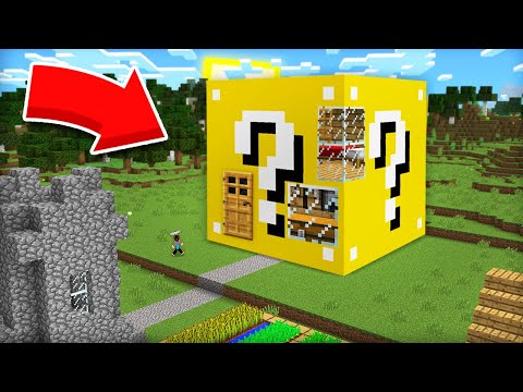 Видео: Я ПОСТРОИЛ ДОМ ВНУТРИ ГИГАНТСКОГО ЛАКИ БЛОКА В МАЙНКРАФТ | Компот Minecraft