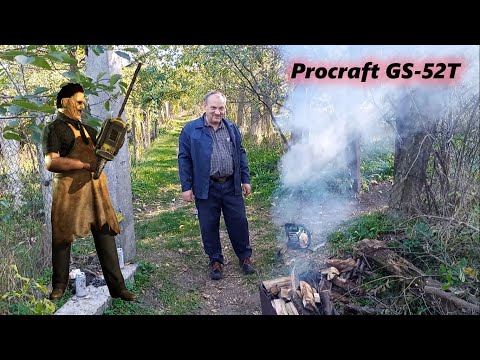 Видео: Бензопила Procraft GS-52T и установка бумажного фильтра