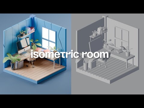 Видео: Создание комнаты в Blender | Isometric Room