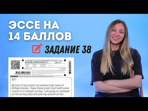 Видео: Шаблон эссе. Как получить 14 баллов за задание 38 - ЕГЭ английский язык. Пишем вместе.