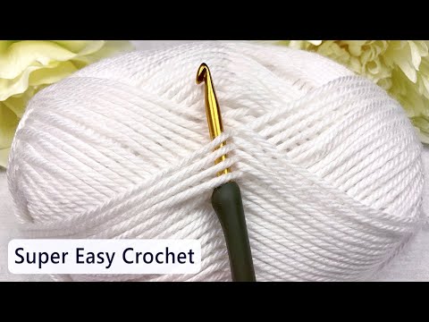 Видео: УХ ты, только посмотрите на эту красоту! Такой милый РЕЛЬЕФНЫЙ узор крючком: Легкая вязка крючком