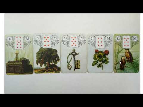 Видео: Рассматриваем разные примеры сочетаний карт ленорман.