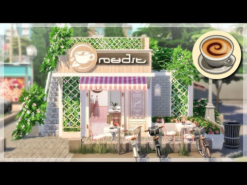 Видео: Микродомик бариста + кафе ☕️🌸 | The Sims 4 SpeedBuild