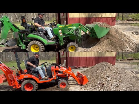 Видео: KUBOTA BX23S против JOHN DEERE 1025R, ДЕНЬ 2