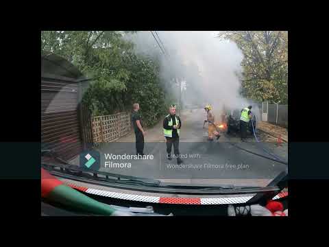 Видео: пожар лек автомобил. car fire