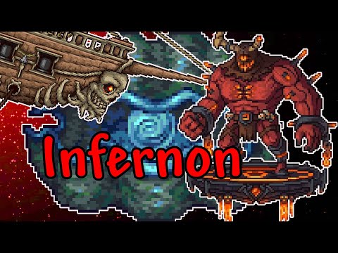 Видео: Демон Инфернон и Усиленная Большая Ракушка в Terraria с Модами #14