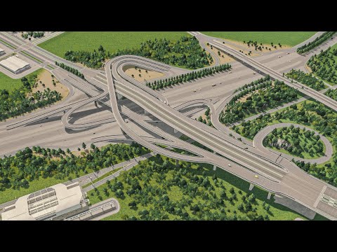 Видео: САМАЯ ЭФФЕКТИВНАЯ ДОРОЖНАЯ РАЗВЯЗКА в моем ГОРОДЕ Cities Skylines Прохождение #31