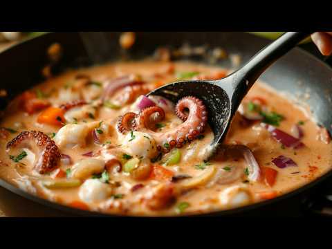 Видео: Не готовьте осьминога снова, пока не увидите этот вкусный рецепт!