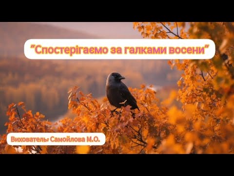 Видео: "Спостерігаємо за галками восени".