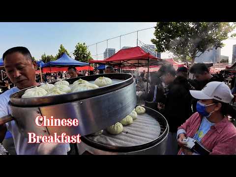 Видео: Знакомство с завтраками в Китае | Утренний тур по рынку Шицзячжуан | Китайская уличная еда