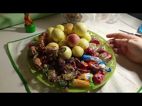 Видео: А🍁смр видео для отдыха, сна и расслабления💯😌 Оформляю тарелочку 🍬🍑