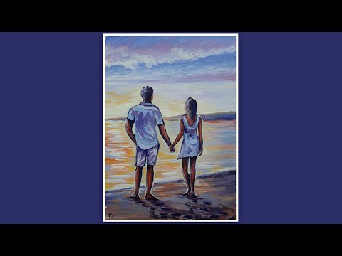 Видео: РИСУЕМ ВЛЮБЛЕННУЮ ПАРОЧКУ. ВЛЮБЛЕННАЯ ПАРА ВСТРЕЧАЕТ РАССВЕТ.КАК НАРИСОВАТЬ ВЛЮБЛЕННЫХ НА 14 ФЕВРАЛЯ