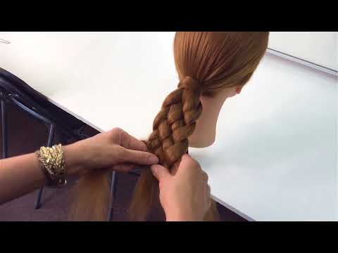 Видео: Коса из 6 прядей