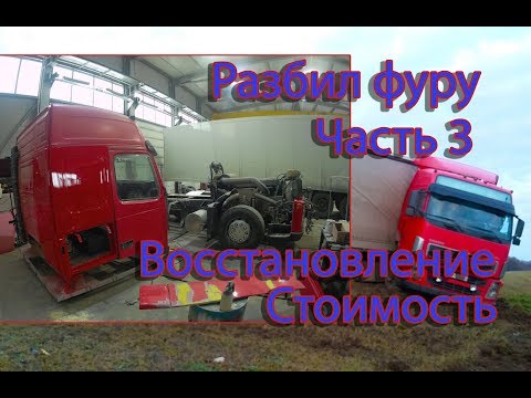 Видео: Восстановление после ДТП Volvo FH.Часть3.Trucks crash,дальнобой,аварии,занос грузовиков,фуры