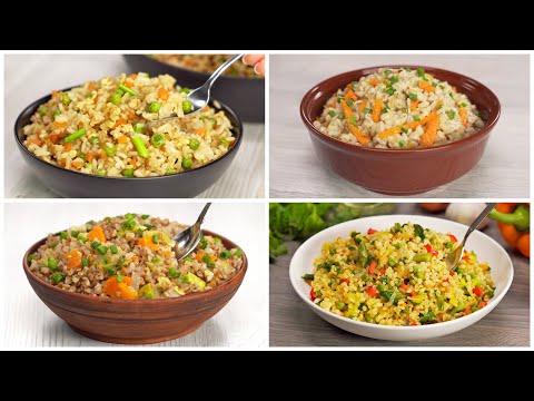 Видео: 4 БЛЮДА ИЗ КРУПЫ И ОВОЩЕЙ и гарнир на праздничный стол. Вкусно и полезно! Рецепты от Всегда Вкусно!