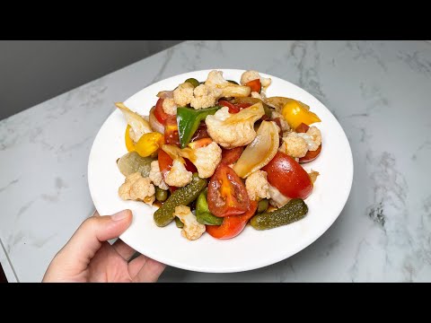 Видео: Салат с цветной капустой.Самый вкусный салат.Қазақша рецепт.