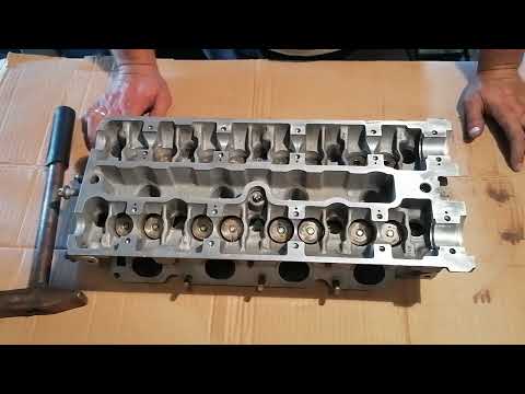 Видео: Рассухариваем клапана без спец инструмента.На примере ГБЦ x18xe.Opel Vectra B.