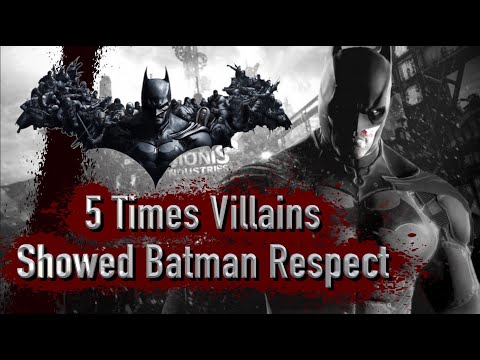 Видео: 5 случаев, когда злодеи проявили уважение к Бэтмену