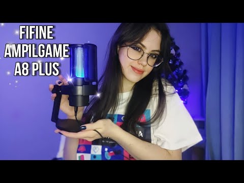Видео: АСМР обзор микрофона  - FIFINE Ampilgame A8 PLUS 🎀  #asmr #асмр