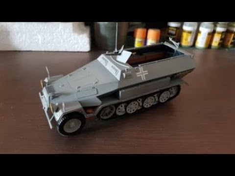 Видео: "Ханомаг" с пусковыми установками (Zvezda) 35 scale -шаг 2