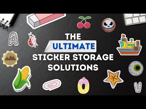 Видео: Идеальное решение для организации наклеек | Идеально для любителей рукоделия, планировщиков и люб...