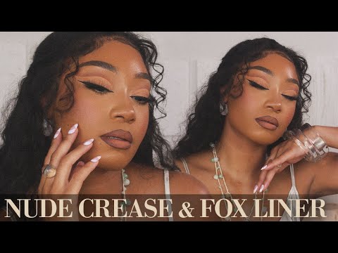 Видео: Нейтральный срез века + макияж «лисьи глаза»