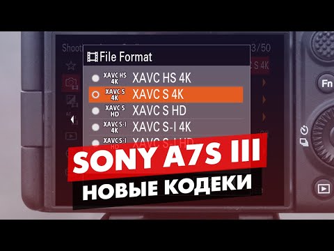 Видео: SONY FX3 | A7S3 В КАКОМ КОДЕКЕ СНИМАТЬ H.264 H.265 ALL-I LONG GOP?