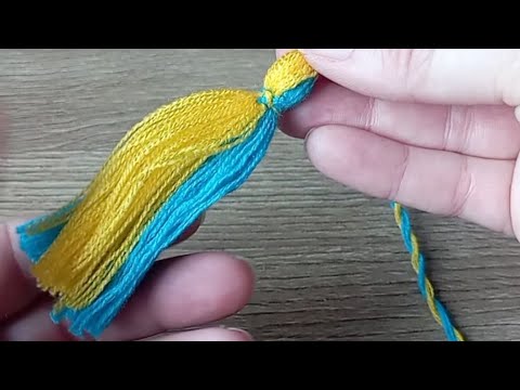 Видео: Китиці( кутасики) для вишиванки, сорочки, кисточки из ниток. I how to make the tassel  #вишиванки