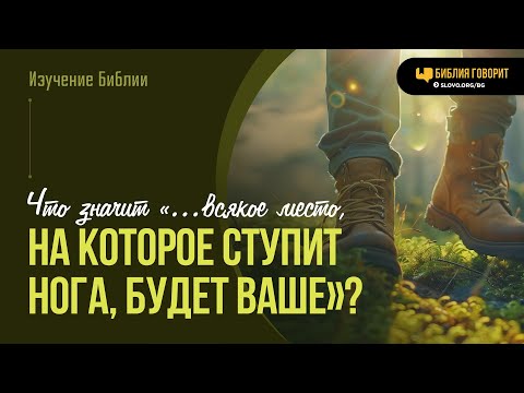 Видео: Что значит «...всякое место, на которое ступит нога, будет ваше»? | "Библия говорит" | 1966
