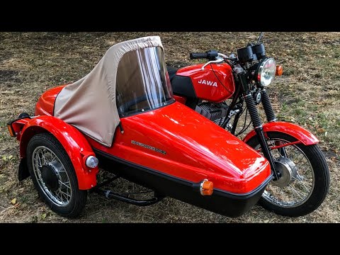 Видео: ЛЮКСОВКА: последняя ЯВА-350 для СССР Jawa 638-103 Lux с коляской Velorex 562