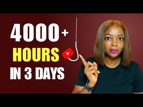 Видео: Получите 4000 часов просмотра быстро с помощью этого секретного трюка