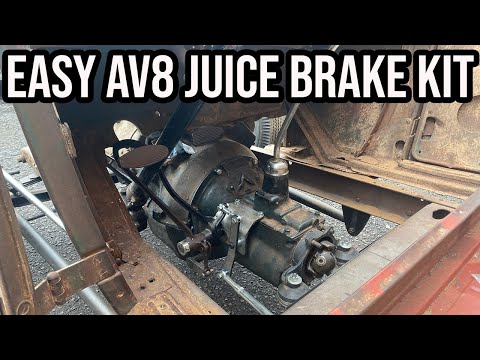 Видео: Простая установка гидравлического тормоза на Ford Model A с болтовым креплением