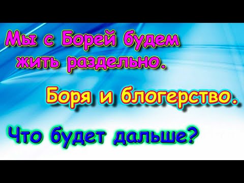 Видео: Мы с Борей разъезжаемся. Боря и блогерство. (11.25г.) Семья Бровченко.