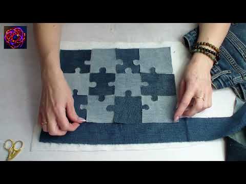Видео: Интересная идея из старых джинсов. Для новой джинсовой сумки👖👍