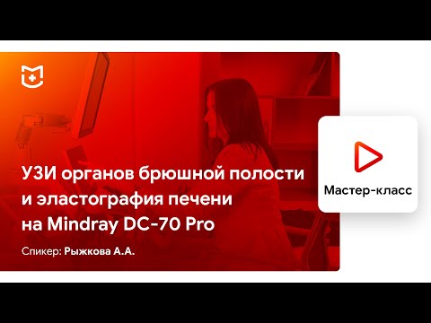 Видео: УЗИ брюшной полости и эластография печени на Mindray DC-70 Pro