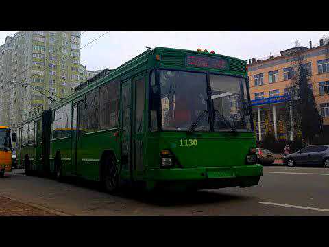 Видео: Информатор тролейбусного маршрута №14 Железная дорога - Ботанический сад. Город Киев
