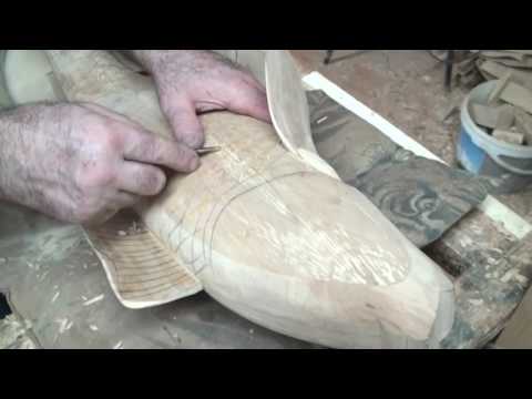 Видео: Wood Carving  "Сarp fish", Вырезаем чешую на карпах, деревянные кубки в виде карпа
