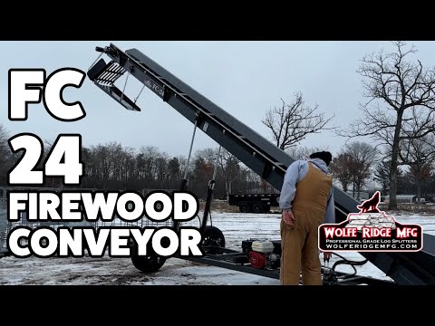 Видео: Демонстрация и осмотр конвейера для дров Wolfe Ridge FC-24