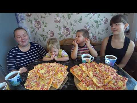 Видео: мукбанг пицца
