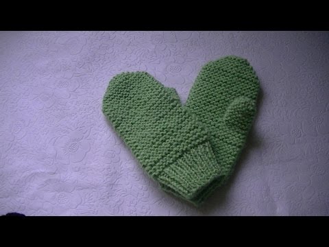 Видео: Вязаные варежки. Вязание спицами для начинающих