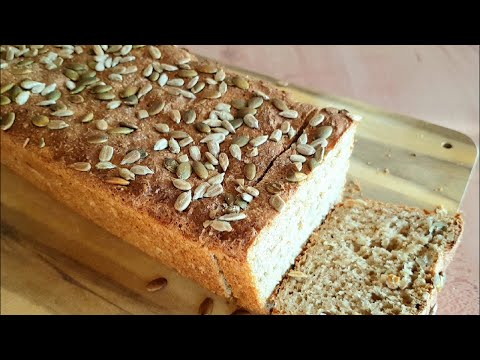 Видео: Я больше не покупаю хлеб! 🍞 Цельнозерновой хлеб с семечками без замеса. Новый рецепт быстрого хлеба