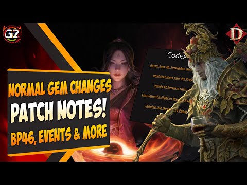 Видео: Обычные самоцветы больше не надёжная инвестиция? BP 46, новые монстры и многое другое | Diablo Im...