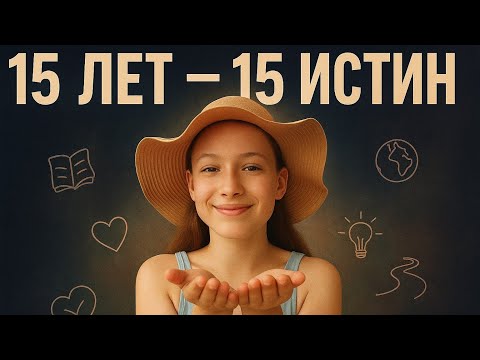 Видео: 15 Лет - 15 Истин О Себе И Мире (ОПЫТ 15 ЛЕТ ЖИЗНИ ЗА 20 МИНУТ)