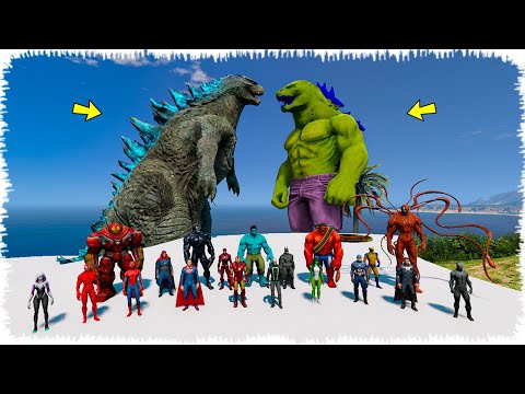 Видео: МЕГА ХАЛК VS ГОДЗИЛЛА || ЕҢ МЫҚТЫ ШАЙҚАС (GTA V)