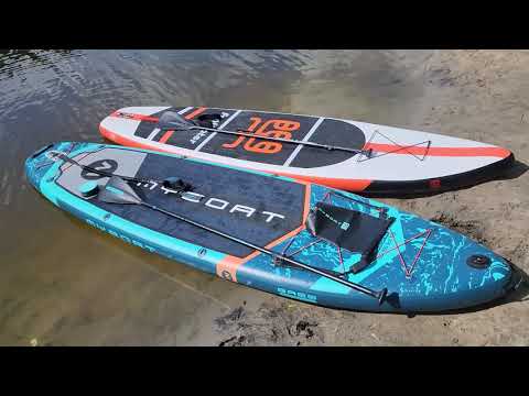 Видео: Первый заплыв на новой надувной SUP-доске Myboat с Алиэкспресс / Топовый Sup board из Китая