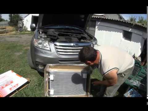 Видео: Прощай Prada  Привет Subaru Tribeca замена радиатора охлаждения двигателя