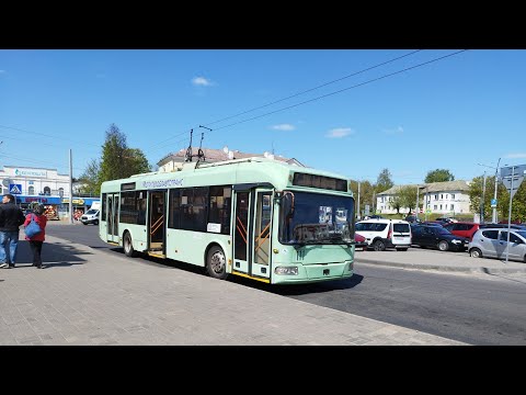 Видео: Троллейбус №5 (Могилёв). ТЭЦ-2 - Ватутина
