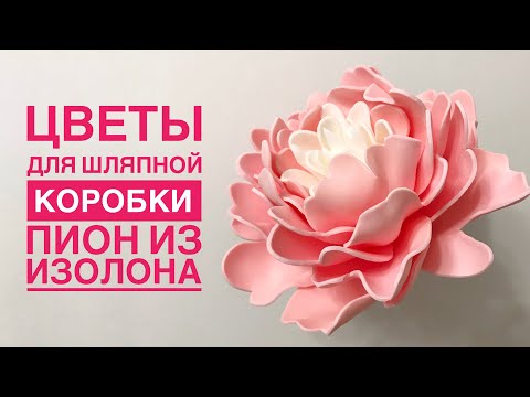 Видео: Цветы для шляпной коробки 3️⃣ Пион из изолона